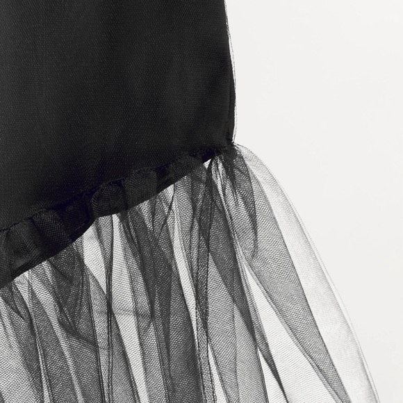 NWT ZARA ASYMMETRICAL TULLE SKORT SIZE L - Picture 4 of 12